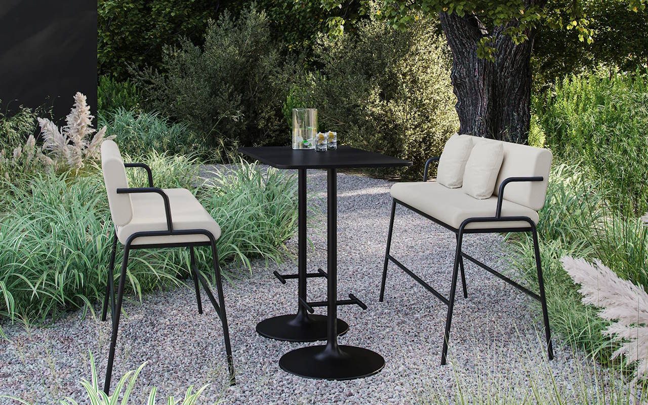 Casual outdoor klupe za sjedenje