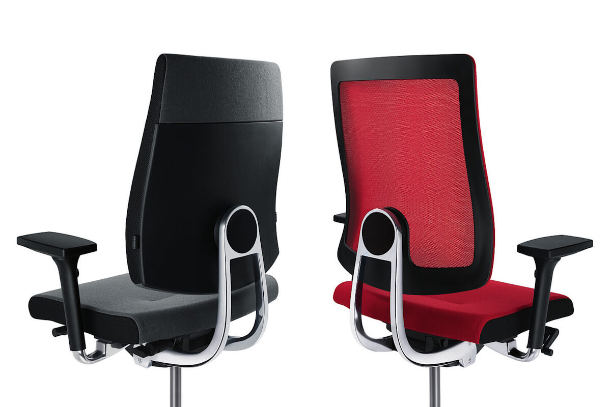 pregled dostupnih opcija naslona ergonomske uredske stolice black dot